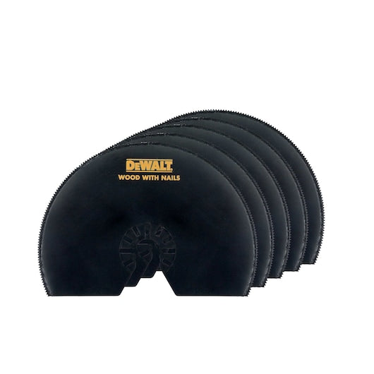 Lâmina de corte rente semicircular bimetálica oscilante de 100 mm Dewalt (DT20728-QZ) (pacote com 5)