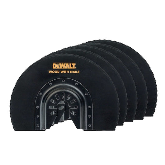 Dewalt (DT20729-QZ) Lâmina de corte rente semicircular bimetálica oscilante de 100 mm (pacote com 5)