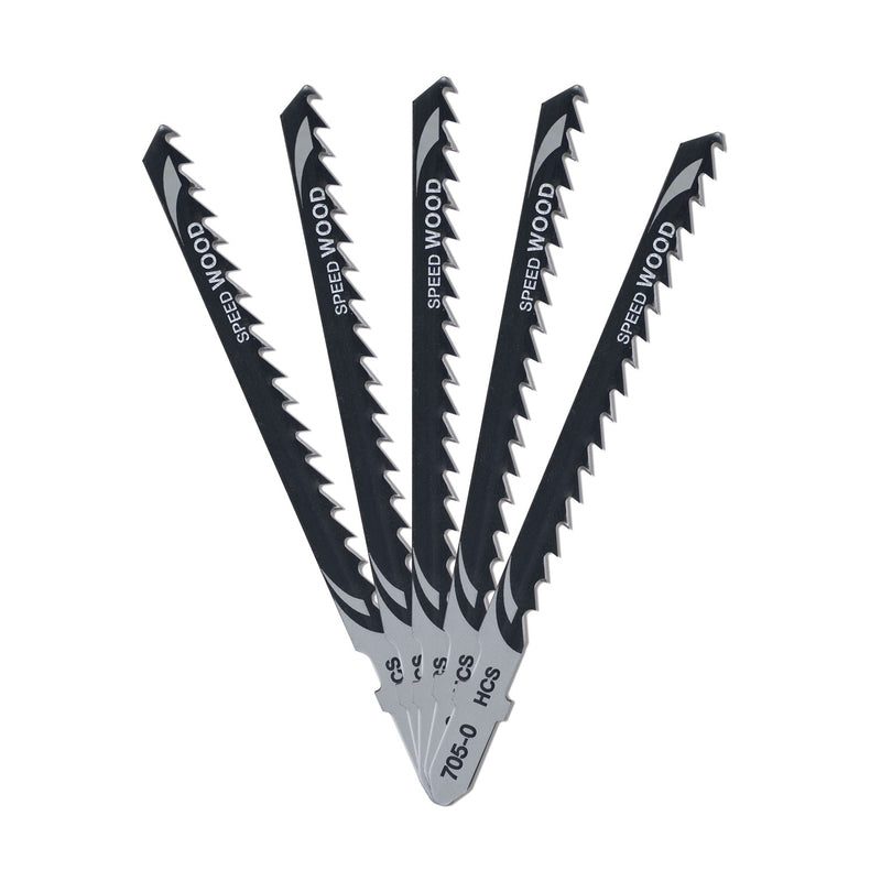 Hoja de sierra caladora para madera Dewalt (DT2077-QZ) con vástago en T de 70 mm HCS (T244D) (paquete de 5)