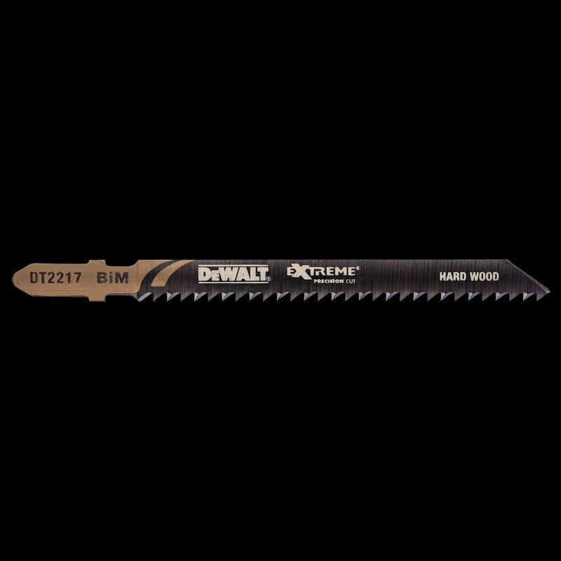 Dewalt (DT2217-QZ) EXTREME PRECISION 75mm Bi-Metal Jigsaw Blade Wood (T101BF) (3 Pk)