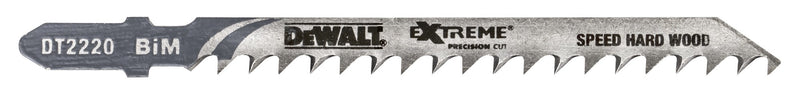 Hoja de sierra de calar para madera bimaterial Dewalt (DT2220-QZ) de extrema precisión de 75 mm (T144DF) (paquete de 3)