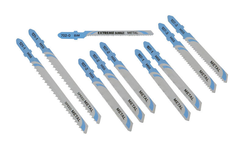 Dewalt (DT2292-QZ) EXTREME HSS Jigsaw Blade Metal Set (10 pcs.)