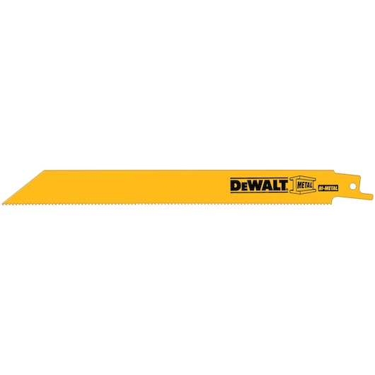 Lâminas de serra recíproca bimetálicas Dewalt (DT2323-QZ) de 203 mm - Para cortes rápidos em metal (pacote com 100)