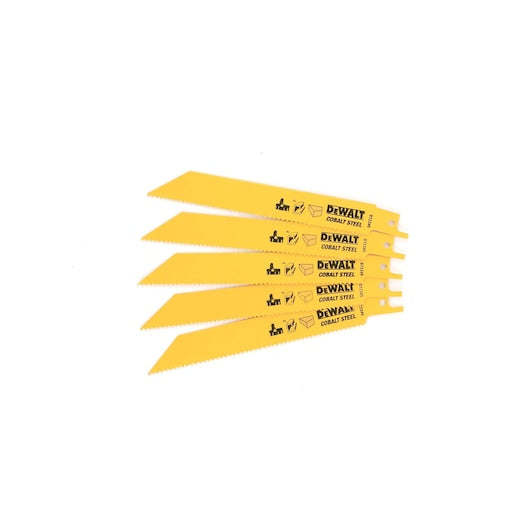 Lâminas de serra recíproca bimetálicas Dewalt (DT2345-QZ) de 152 mm (pacote com 5)