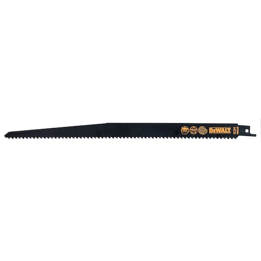 Lâmina de serra recíproca bimetálica para madeira Dewalt (DT2364-QZ) 305 mm 6 TPI (pacote com 5)