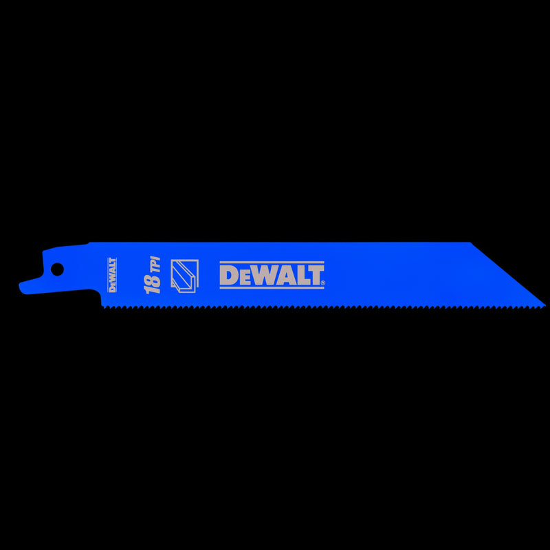 Dewalt (DT2384-QZ) 152mm 18TPI Metal Bi-Metal Reciprocating Blade (5 Pk)