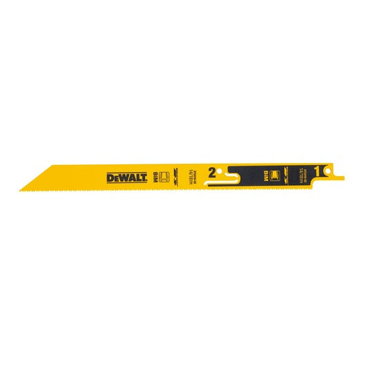 Lâmina de serra recíproca bimetálica destacável Dewalt (DT2416-QZ) de 230 mm, 14/18 TPI (pacote com 5)