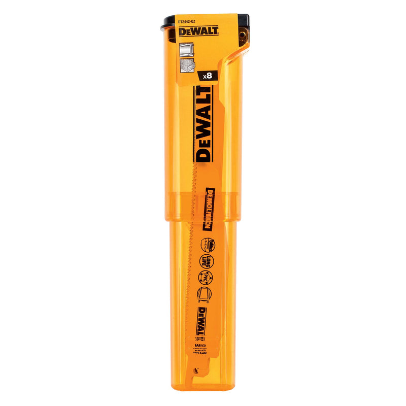 Dewalt (DT2442-QZ) Mixed Bi-Metal Reciprocating Blade Set and Storage Case (8 pcs.)