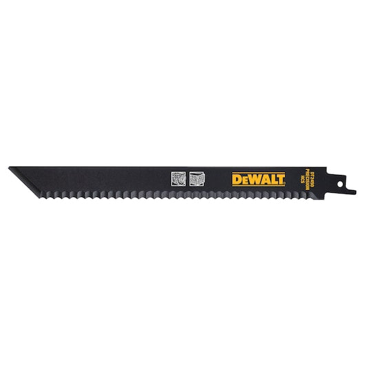 Lâmina de serra recíproca Dewalt (DT2450-QZ) de 225 mm com isolamento de fibra 6TPI (pacote com 2)