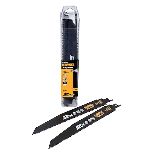 Lâmina recíproca bimetálica Dewalt (DT2491-QZ) EXTREME® 228mm 6TPI (pacote com 25)
