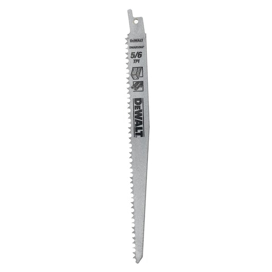 Lâmina de serra recíproca para madeira Dewalt (DT2493-QZ) 240mm 4/5TPI HCS (pacote com 25)