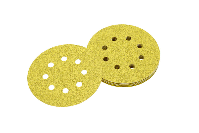 Dewalt (DT3103-QZ) 125mm 80P Multi-Purpose Sandpaper 8-Hole ROS Disc (10 Pk)