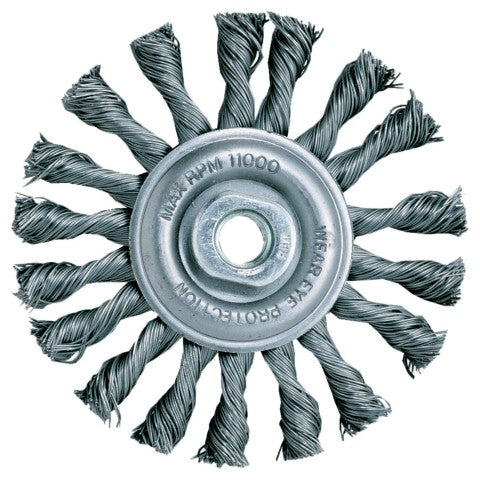 Escova de arame com nó torcido Dewalt (DT3502-QZ) de 115 mm x 22 mm x 22,23 mm