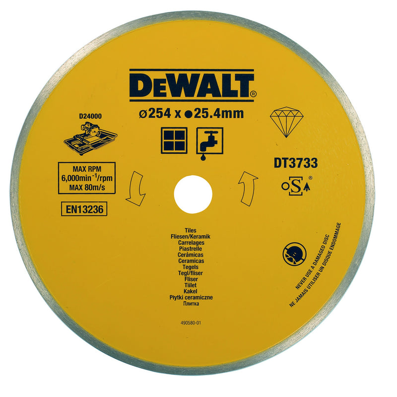 Dewalt (DT3733-XJ) 254mm x 25.4mm x 1.6mm Diamond Cutting Disc