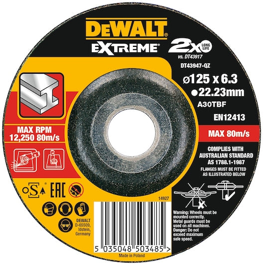 Disco de desbaste padrão Dewalt (DT42520Z-QZ)