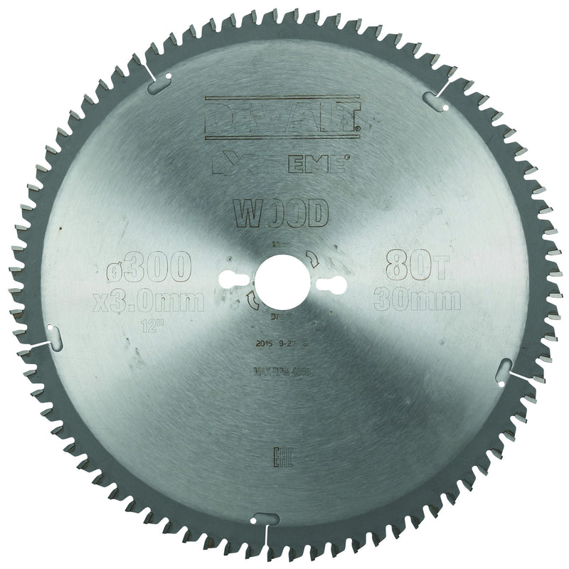 Dewalt (DT4281-QZ) EXTREME 300mm x 30mm 80T Workshop Circular Saw Blade