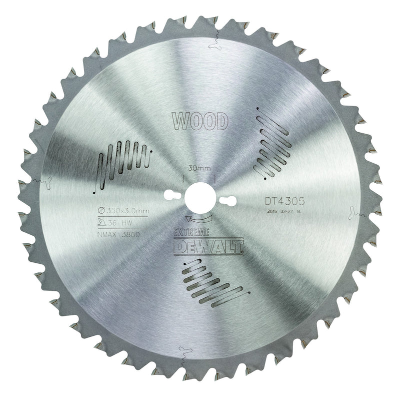 Dewalt (DT4305-QZ) EXTREME 350mm x 30mm 36T Workshop Circular Saw Blade