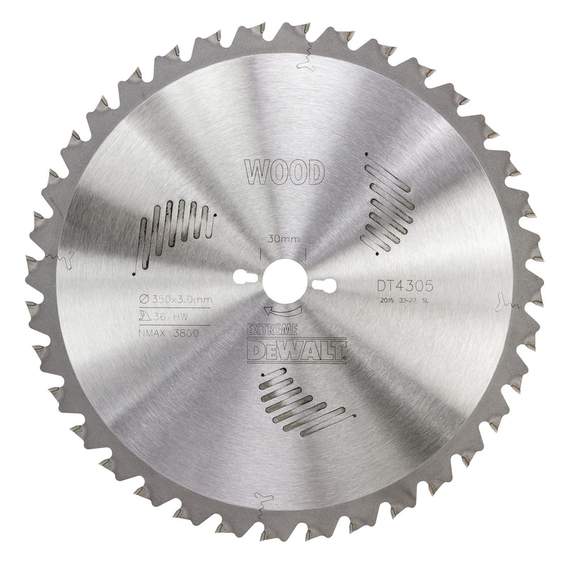 Dewalt (DT4305-QZ) EXTREME 350mm x 30mm 36T Workshop Circular Saw Blade