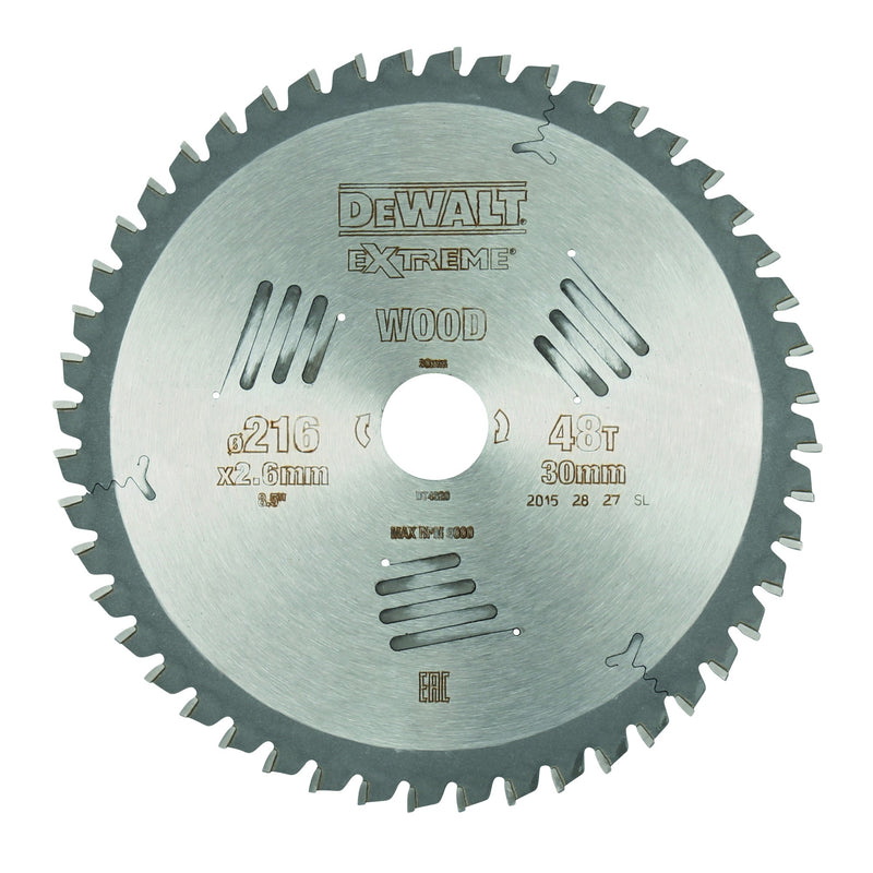 Dewalt (DT4320-QZ) EXTREME 216mm x 30mm 36T Workshop Circular Saw Blade