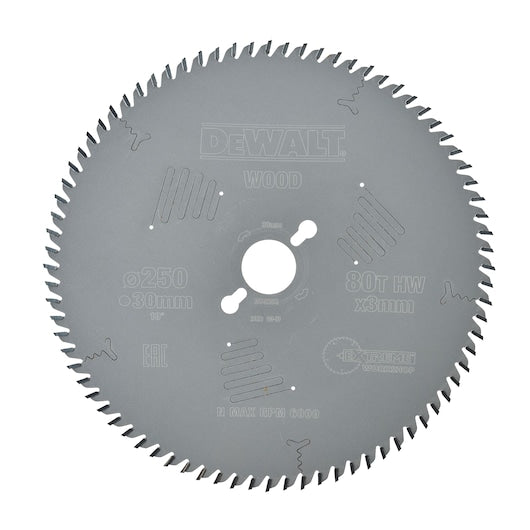 Dewalt (DT4353-QZ) EXTREME WORKSHOP CSB 250mm x 30mm 80T