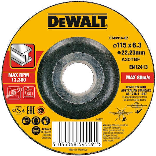 Disco de desbaste OSA de alto desempenho Dewalt (DT43916-QZ)
