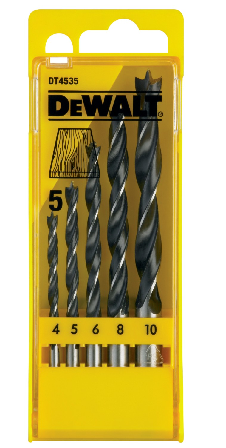Dewalt (DT4535-QZ) Brad Point Wood Drill Bit Set (5 pc.)