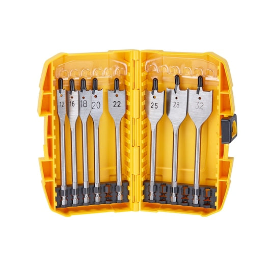 Dewalt (DT4842-QZ) Jogo de 8 peças FlatWood de alto desempenho em estojo resistente
