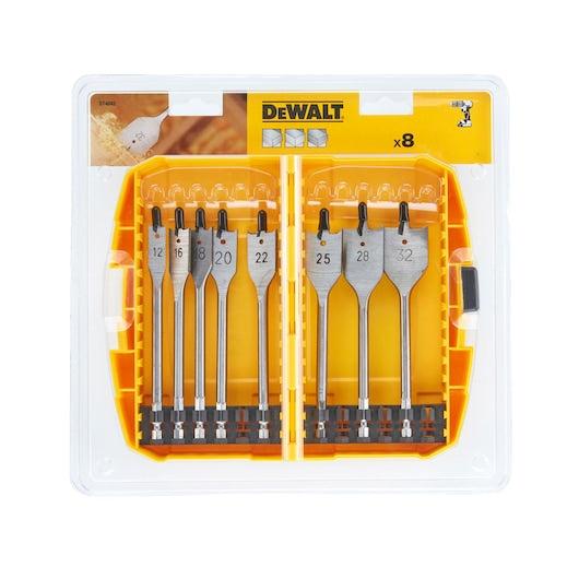 Dewalt (DT4842-QZ) Jogo de 8 peças FlatWood de alto desempenho em estojo resistente