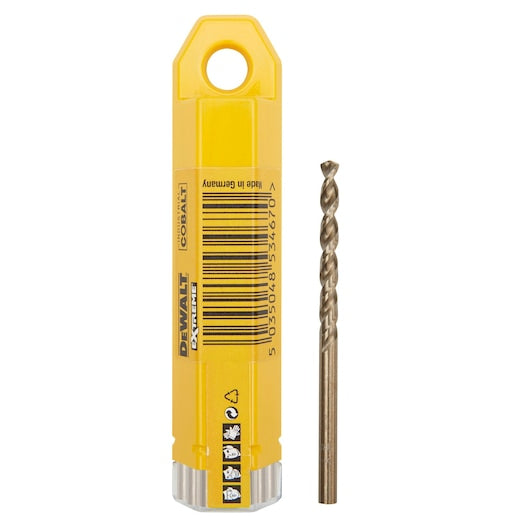 Broca para metal Dewalt (DT4920-QZ) EXTREME® de 3 mm x 61 mm HSS-E de acero de aleación de cobalto (paquete de 10)