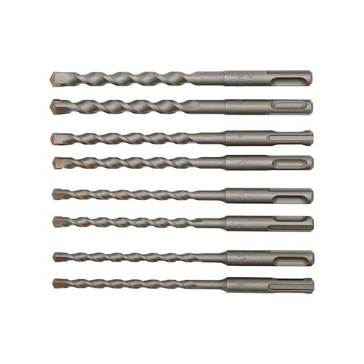 Conjunto de Brocas Dewalt (DT60300-QZ) SDS-plus® de 2 Cortes em Tubo (8 peças)