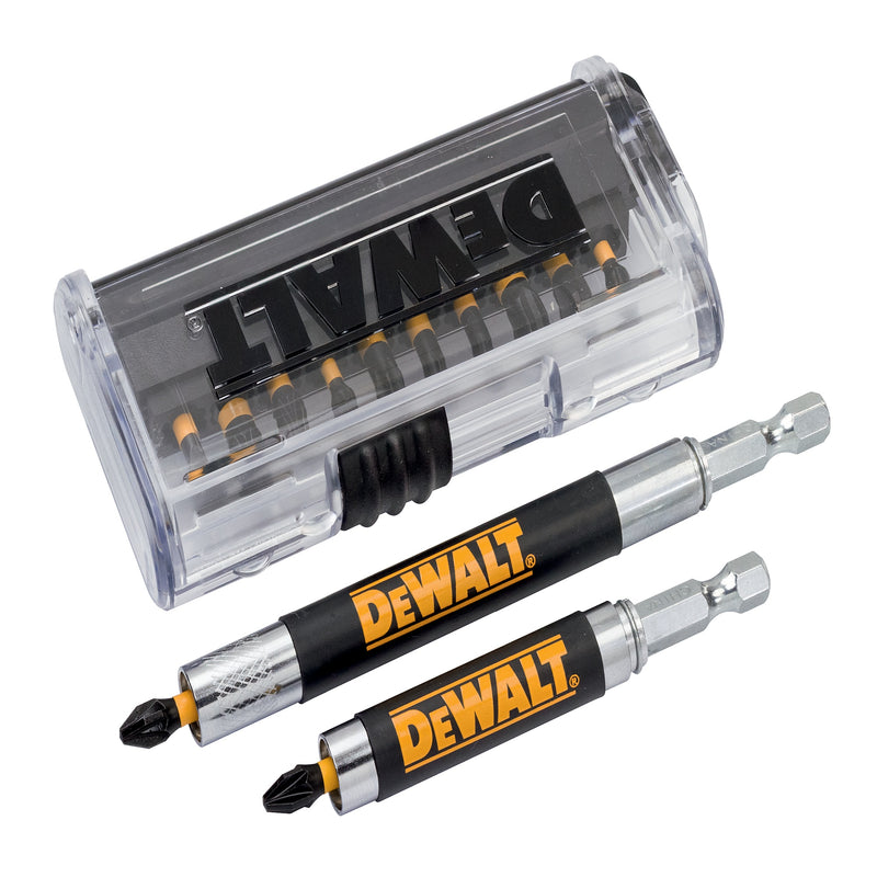Conjunto de aparafusadora de impacto Dewalt (DT70512T-QZ) EXTREME de 25 mm com mala de bolso fina e 2 guias de acionamento (14 peças)