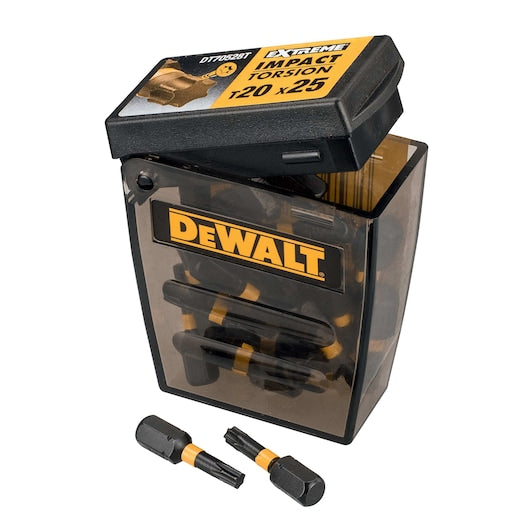 Ponta de chave de impacto Dewalt (DT70528T-QZ) T20x25 Torsion (25 peças)