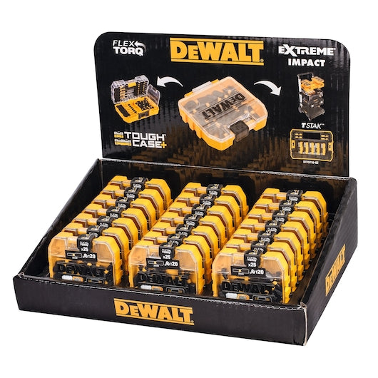 Dewalt (DT70557T-QZ) EXTREME® FLEXTORQ® Jogo de Bits de Chave de Fenda T20 de 25mm em Estojo Compacto TOUGHCASE®+ (25 peças)