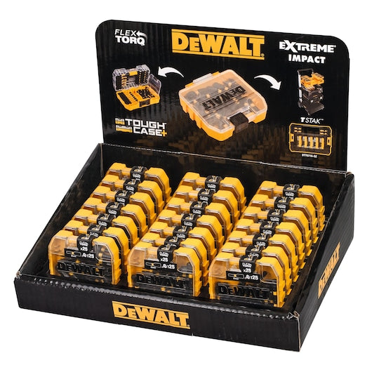 Dewalt (DT70558T-QZ) EXTREME® FLEXTORQ® 25mm T25 Chave de Fenda em Estojo Compacto TOUGHCASE®+ (25 peças)