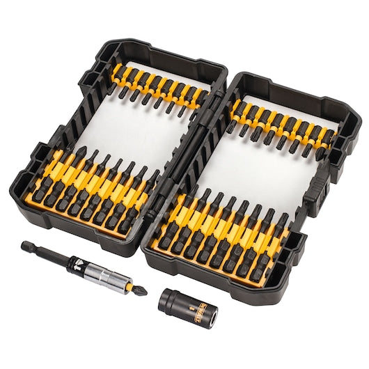 Conjunto de parafusos de impacto e torção Dewalt (DT70562T-QZ) EXTREME em estojo ToughCase compacto + 10 suportes magnéticos para pontas de bits (34 peças)