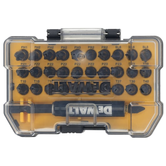 Conjunto de aparafusamento Dewalt (DT70585T-QZ) EXTREME® FLEXTORQ® com guia de impacto (32 peças)