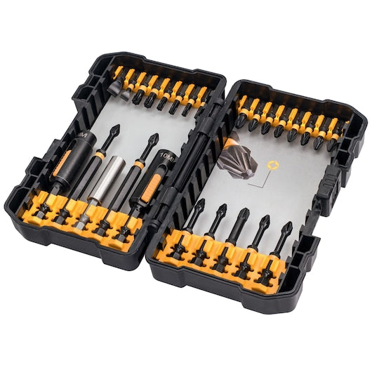 Dewalt (DT70600T-QZ) Extreme Impact Torsion - Conjunto de 26 peças em estojo compacto ToughCase + Chaves de Soquete Laváveis