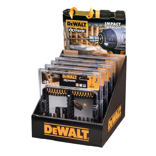 Dewalt (DT70614T-QZ) Extreme Impact Torsion - Conjunto de 26 peças em estojo compacto ToughCase + Chaves de Soquete Laváveis