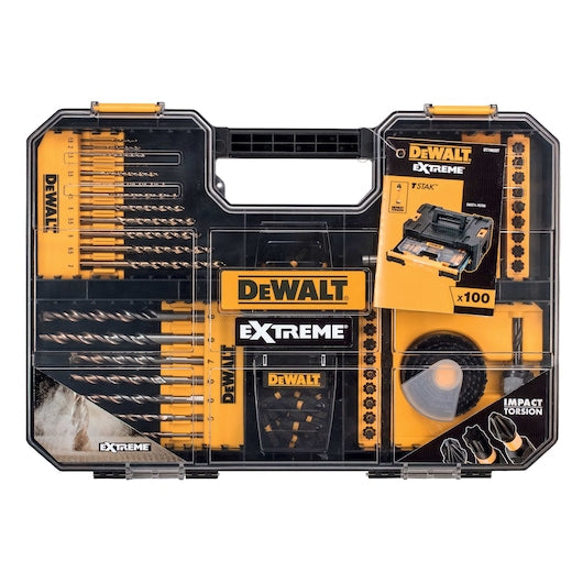 Conjunto de 100 peças de pinos de acionamento para furadeira Dewalt (DT70620T-QZ) EXTREME®