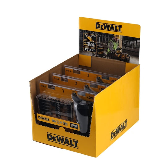 Conjunto de Furadeira/Parafusadeira Dewalt (DT70707-QZ) com Caneca em Estojo Pequeno TOUGHCASE®+ (25 peças)