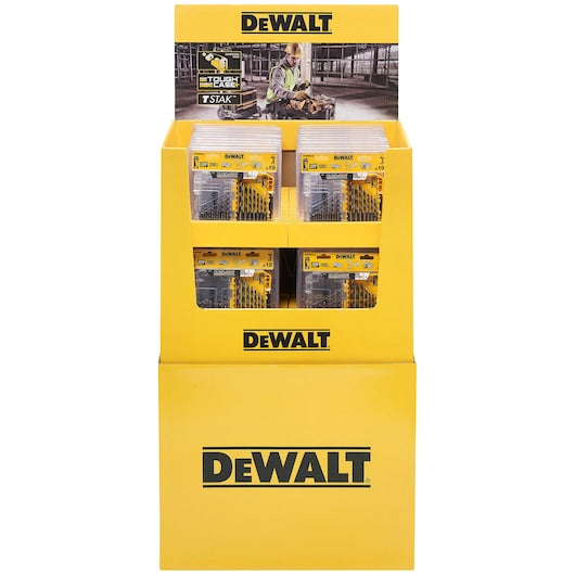 Conjunto de brocas para metal Dewalt (DT70728POS-QZ) PRETO E DOURADO em estojo pequeno TOUGHCASE®+ (19 peças)