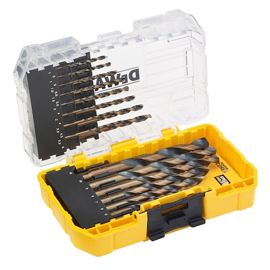 Conjunto de furadeiras Dewalt (DT70729-QZ) PRETO E DOURADO em estojo pequeno TOUGHCASE®+ (23 peças)