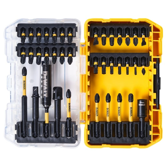 Dewalt (DT70740T-QZ) EXTREME® FLEXTORQ® Screwdriver Set with Tinted Safety Glasses in Small TOUGHCASE®+ (38 pc.)