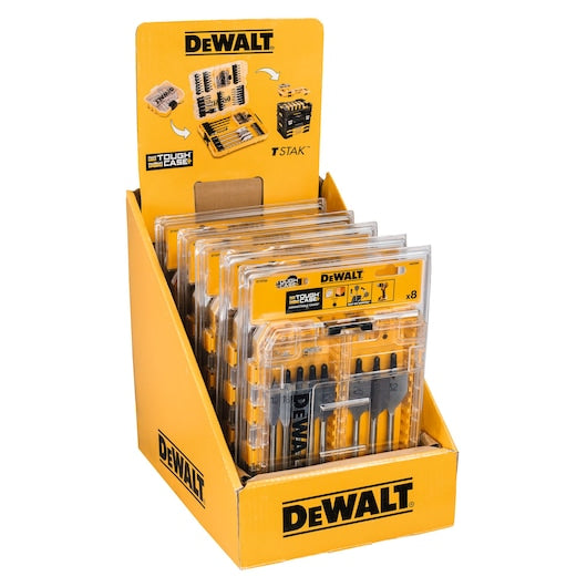 Conjunto de brocas planas para madeira Dewalt (DT70750-QZ) (8 peças)