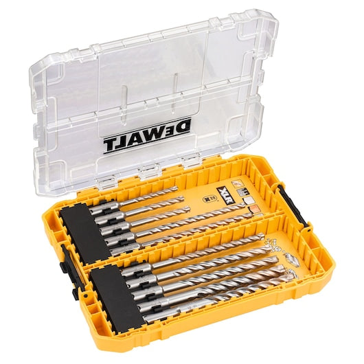 Conjunto de brocas para alvenaria Dewalt (DT70752-QZ) SDS-plus® XLR em aço TOUGHCASE®+ médio (10 peças)