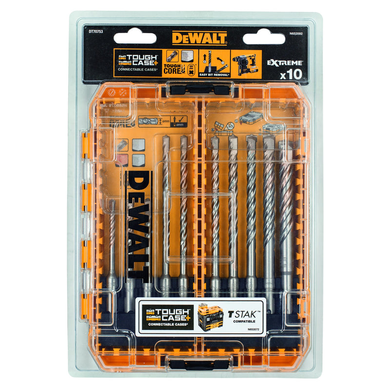 Conjunto de brocas para alvenaria Dewalt (DT70753-QZ) EXTREME SDS-plus (10 peças)