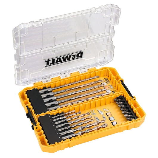 Conjunto de brocas para alvenaria Dewalt (DT70754-QZ) SDS-plus® com pontas de chave de fenda em TOUGHCASE®+ médias (19 peças)