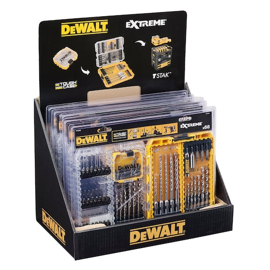 Conjunto de brocas e brocas Dewalt (DT70760-QZ) em aço TOUGHCASE®+ médio (68 peças)