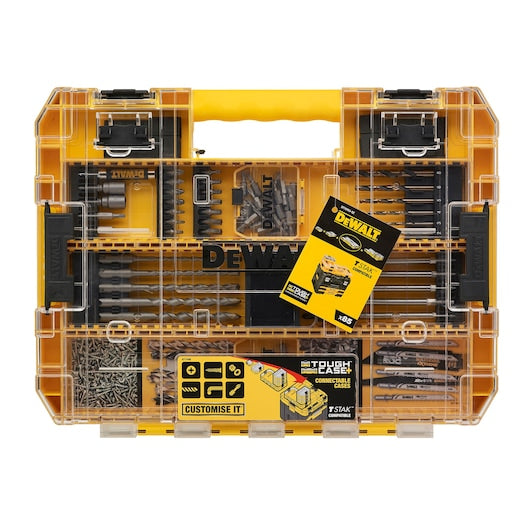 Conjunto de soquetes para furadeira Dewalt (DT70763-QZ) em estojo grande TOUGHCASE®+ (85 peças)