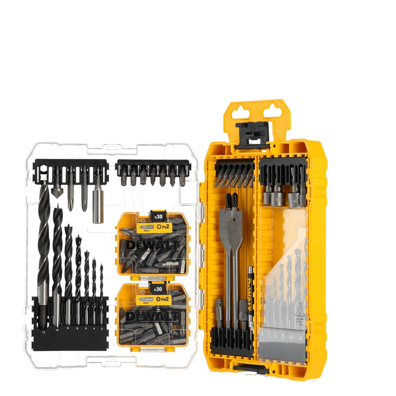 Conjunto de brocas e pontas de chave de fendas Dewalt (DT70784-QZ) em aço TOUGHCASE+ médio (100 unid.)